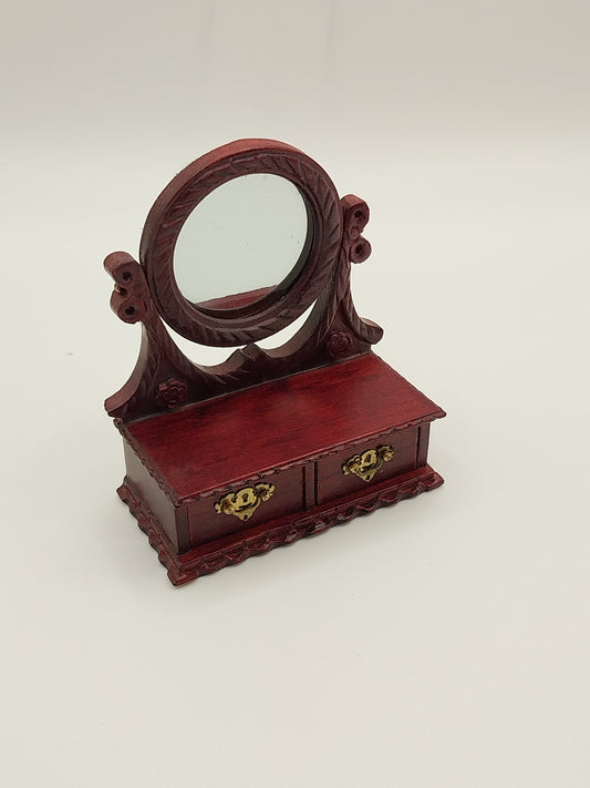 Blount Jewelry Box with Mirror, Mahogany