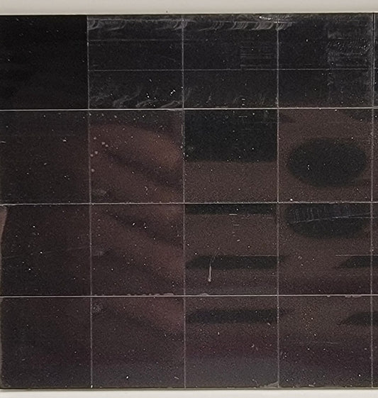 Solid Black Floor Tile, 4" x 6" Sheet