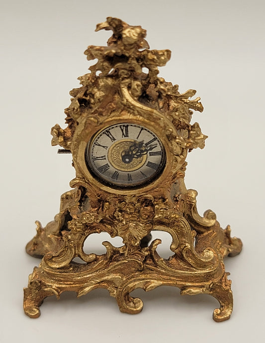French Ormolu Mantel Working Clock
