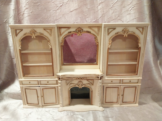 Two Display Cabinet & Center Fireplace Wall, UF