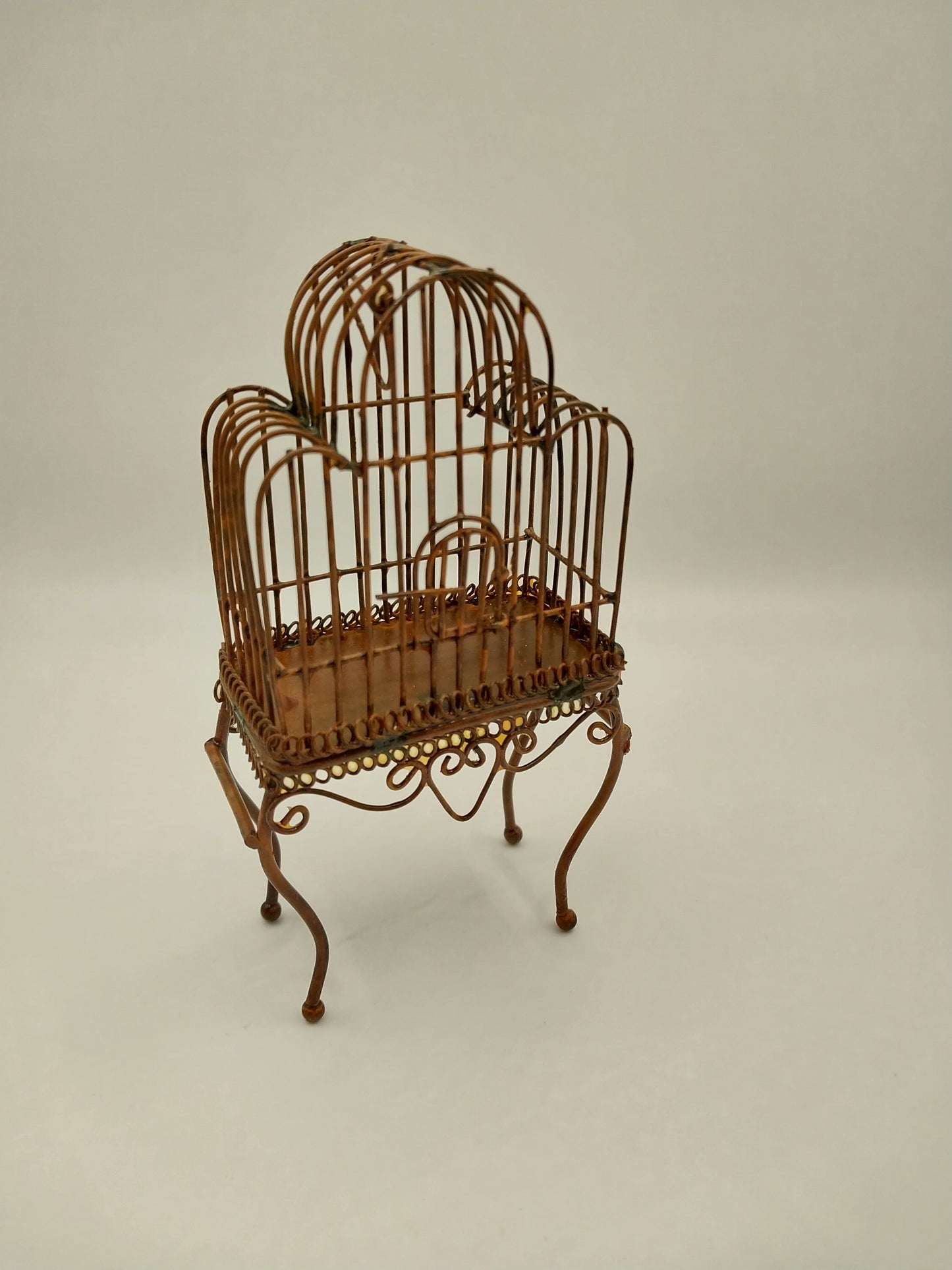 Wire Wicker Rusty Bird Cage