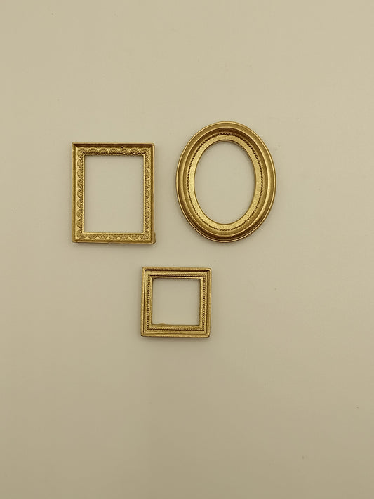 Assorted Gold Frame, 3pc