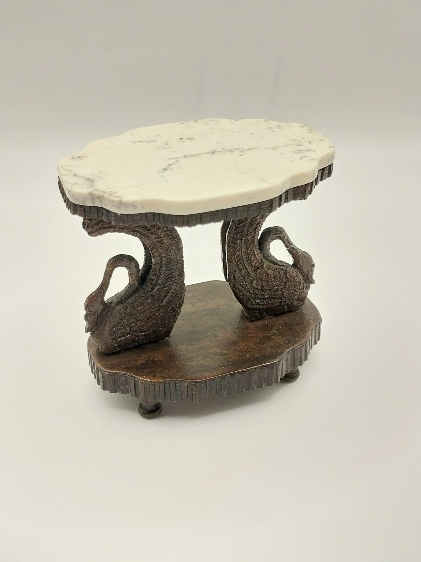 Swan Marble Table, Signed #1