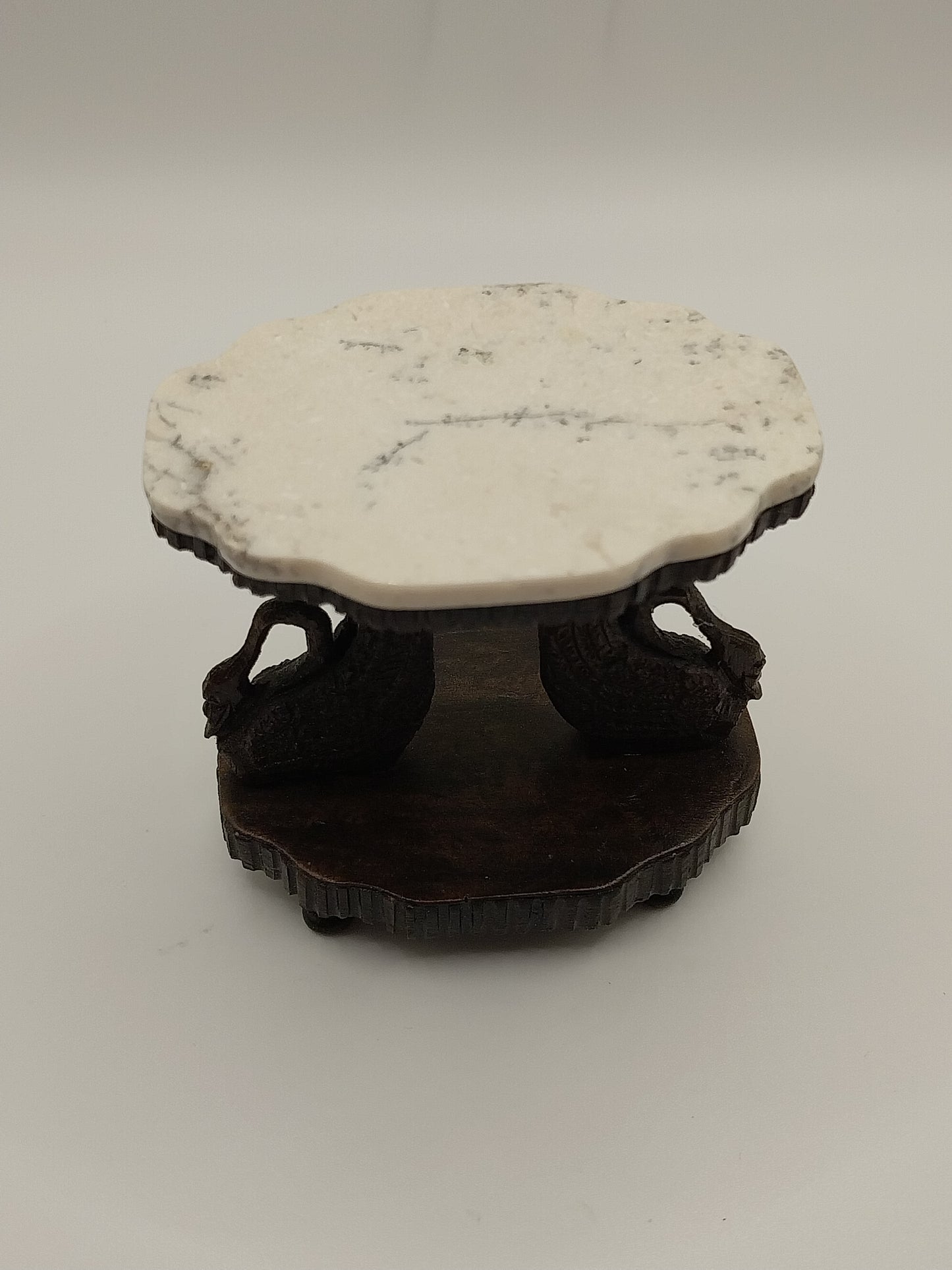 Swan Marble Table, Signed #1