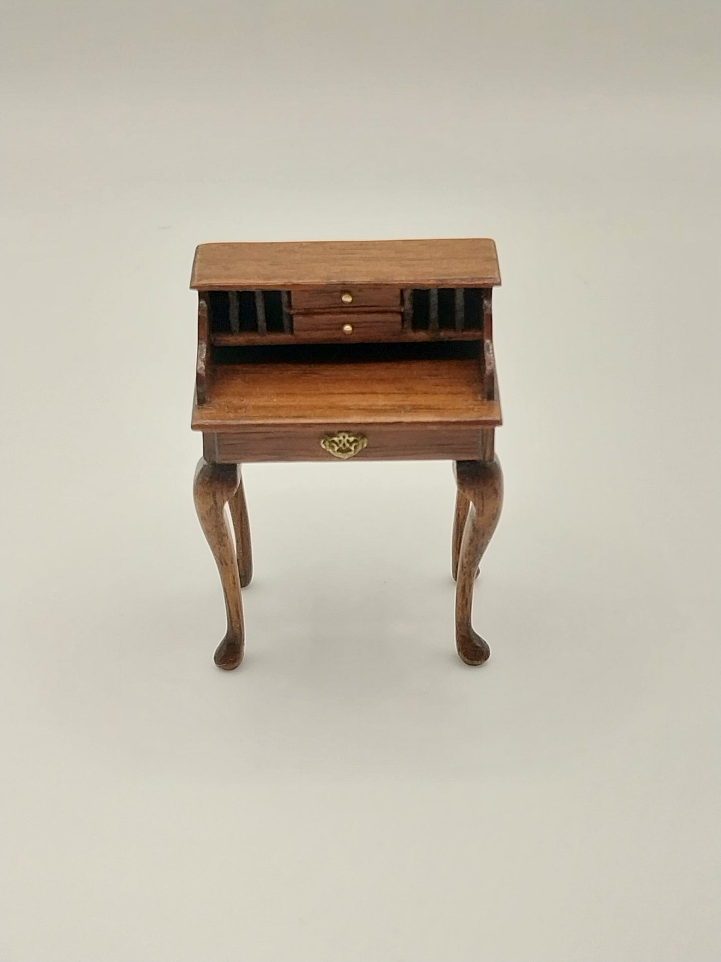 1/2" Scale Queen Anne Desk, Walnut