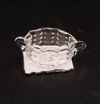 Old English Hobnail Crystal Caddy Dish