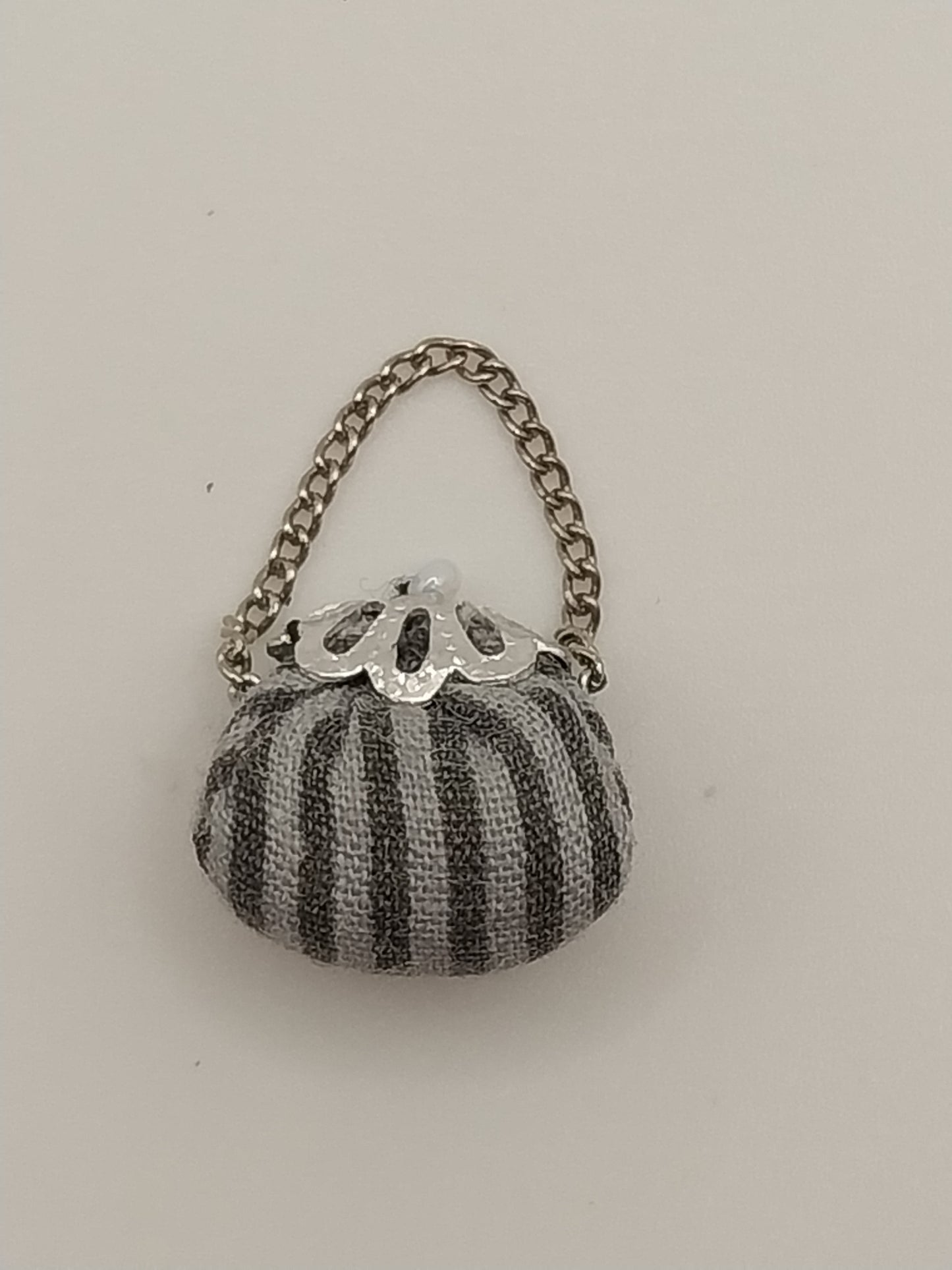 Purse, Grey & Black Stripe