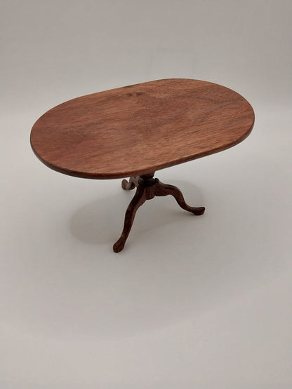 Oval Dining Room Table, New Walnut