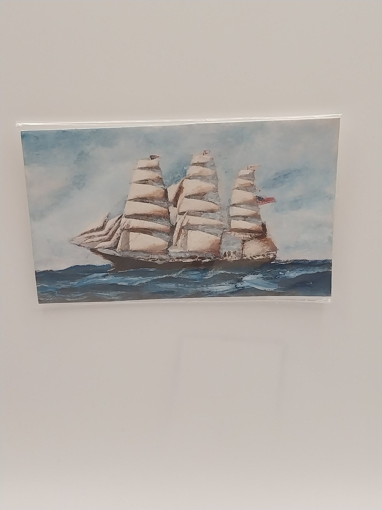 Oil Painting, American Clipper Ship, Large