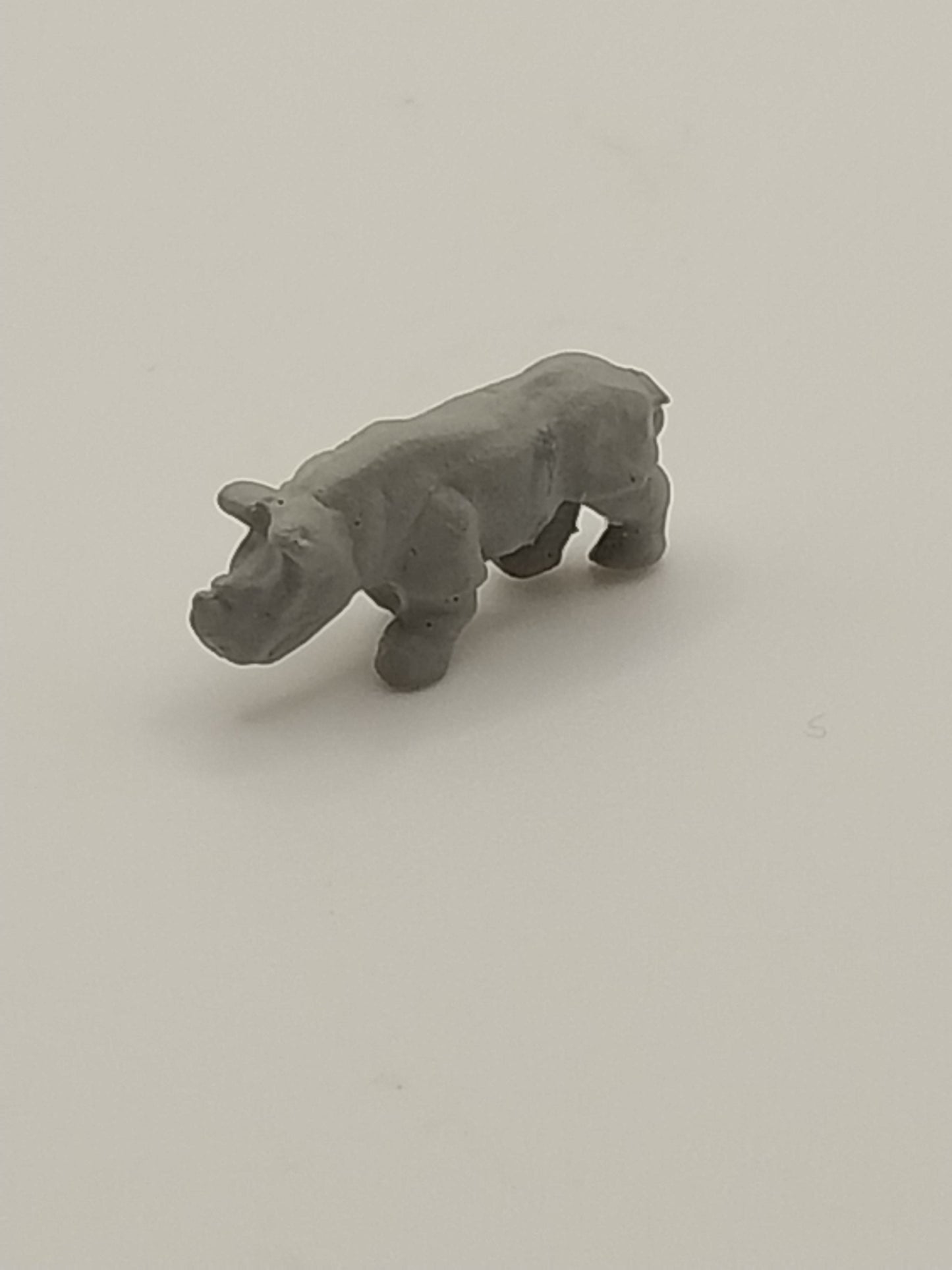 1/2" Scale Toy, Rhino