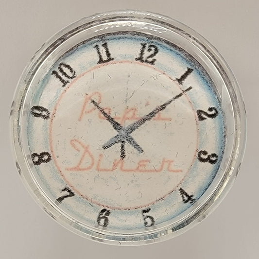 Round Pop's Diner Clock