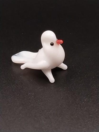 Figurine, Blown Glass, Pigeon