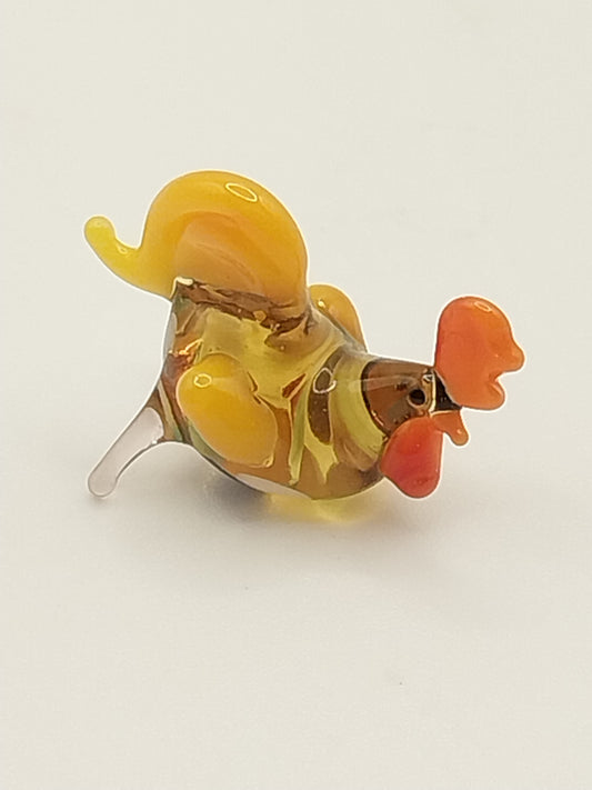 Figurine, Blown Glass, Rooster