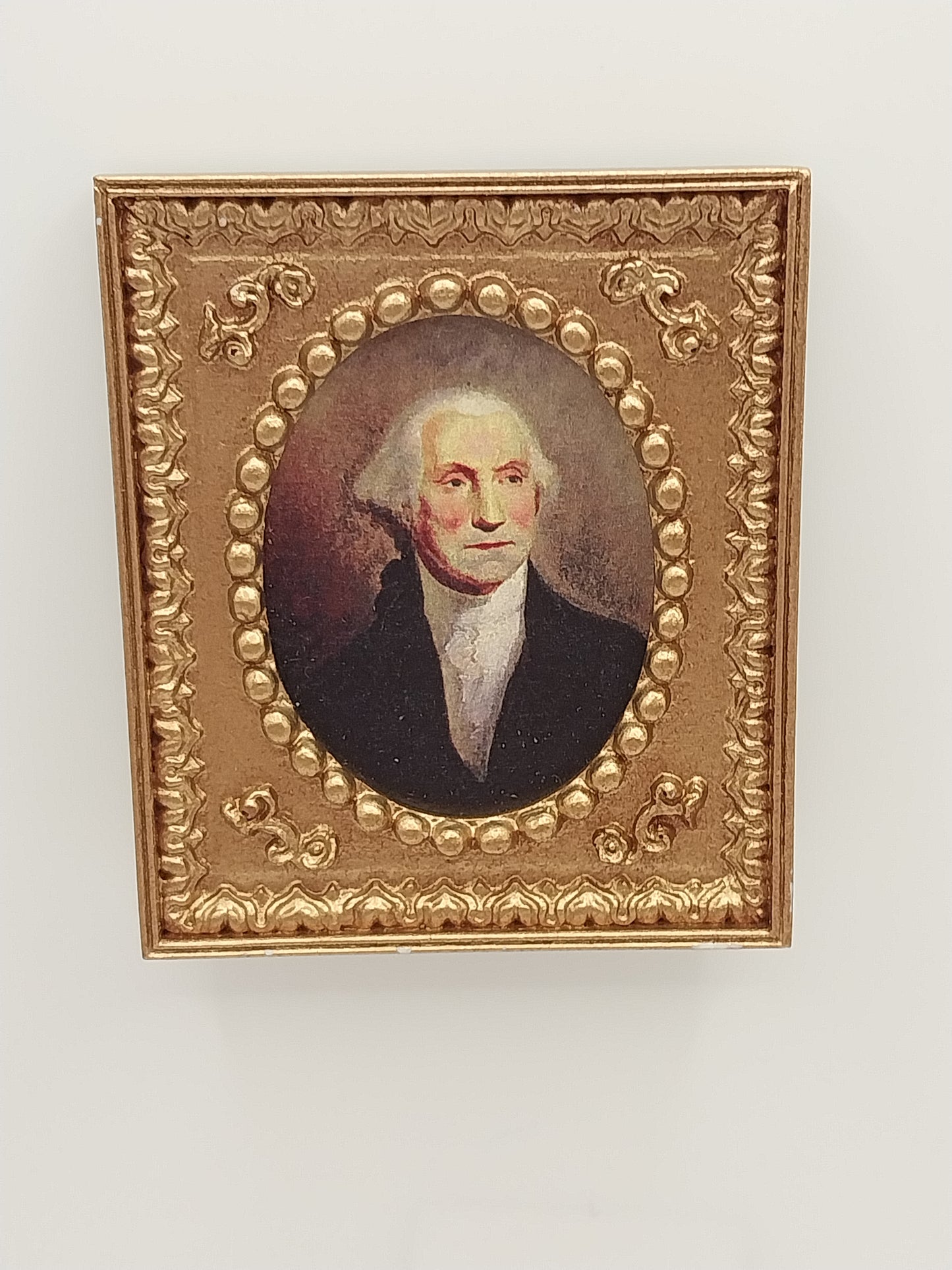 Framed Print, George Washington, Gold