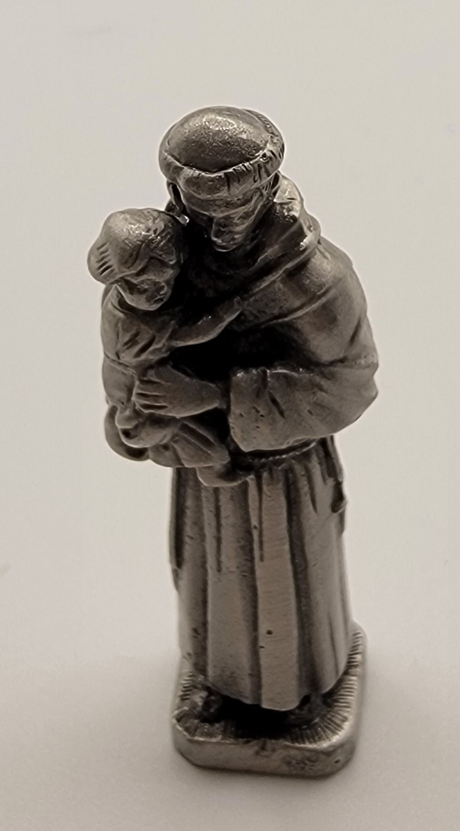 Religious St Anthony Statue, Pewter