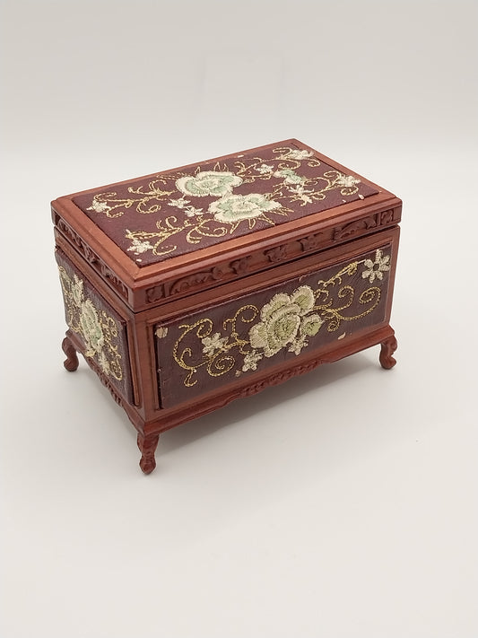 CPW006, Handcarved Leather Embroider Trunk