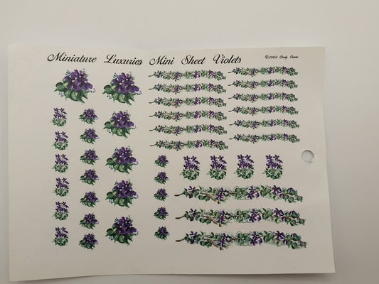 Miniature Luxuries Violet Decal