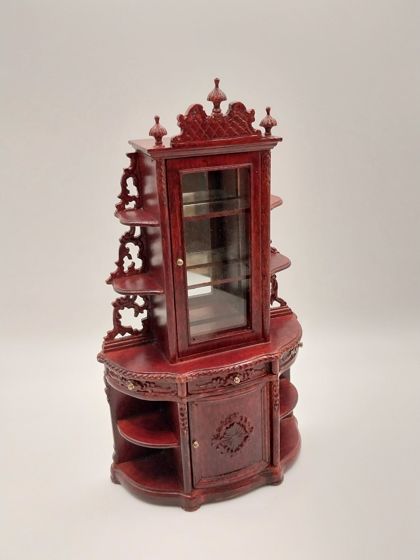 Savannah China Display Cabinet, Mahogany