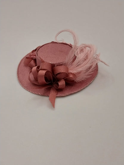 Silk Victorian Ladies Hat, Rose with Rose Trim