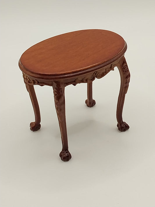 CBB046, Oval End Table, New Walnut