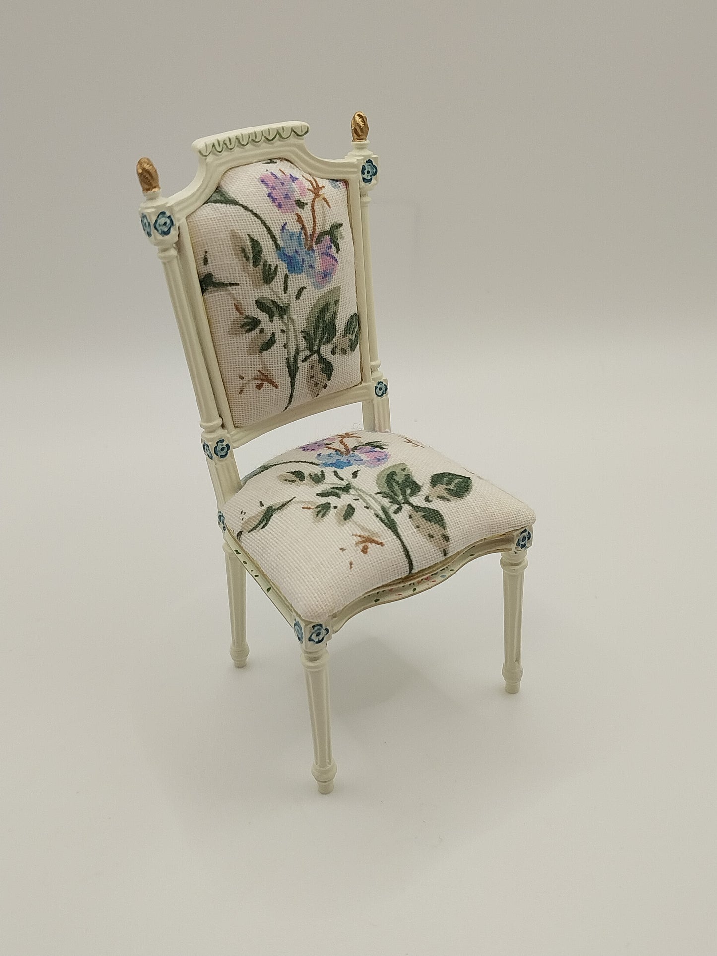 Victorian Chair, Floral Fabric