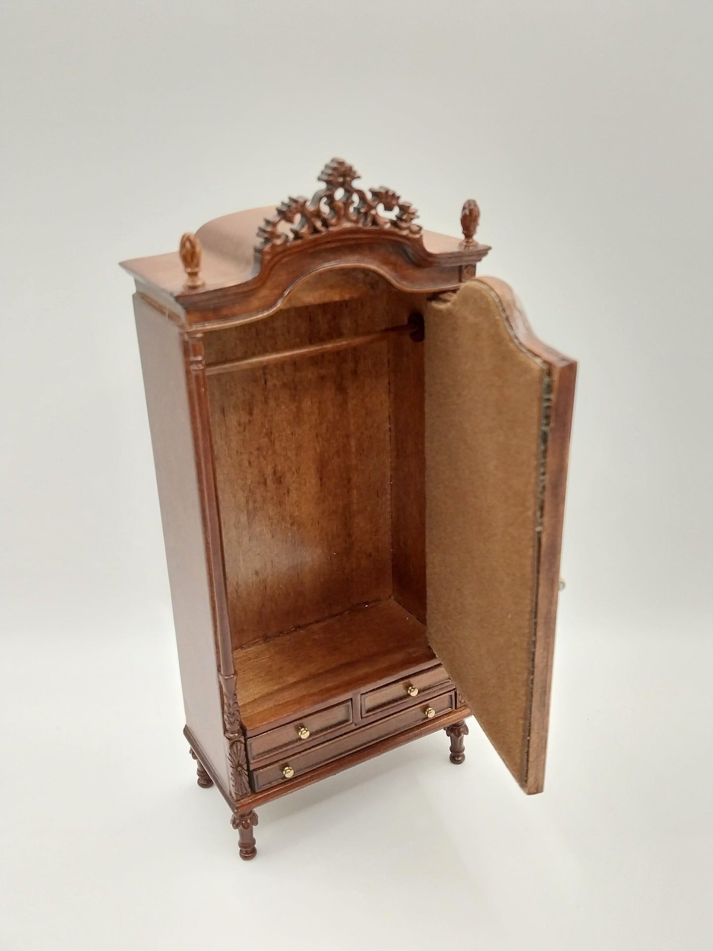 Jeanne Swag Armoire, New Walnut