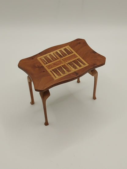 Mini Back Gammon Inlaid Table