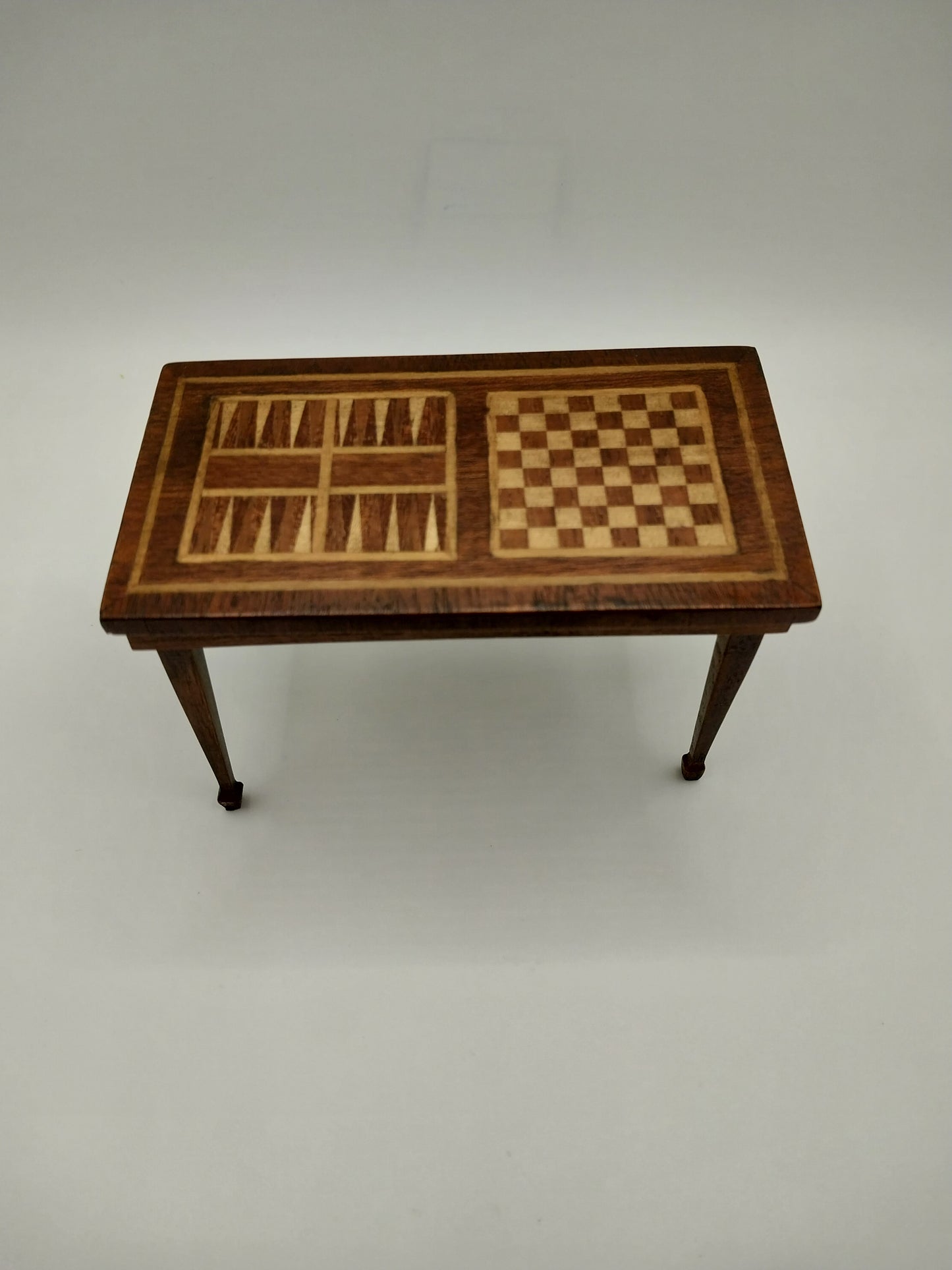 Inlaid Game Table, Backgammon & Checkers