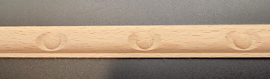 Small Carved Bead Molding, 19-5/8"L