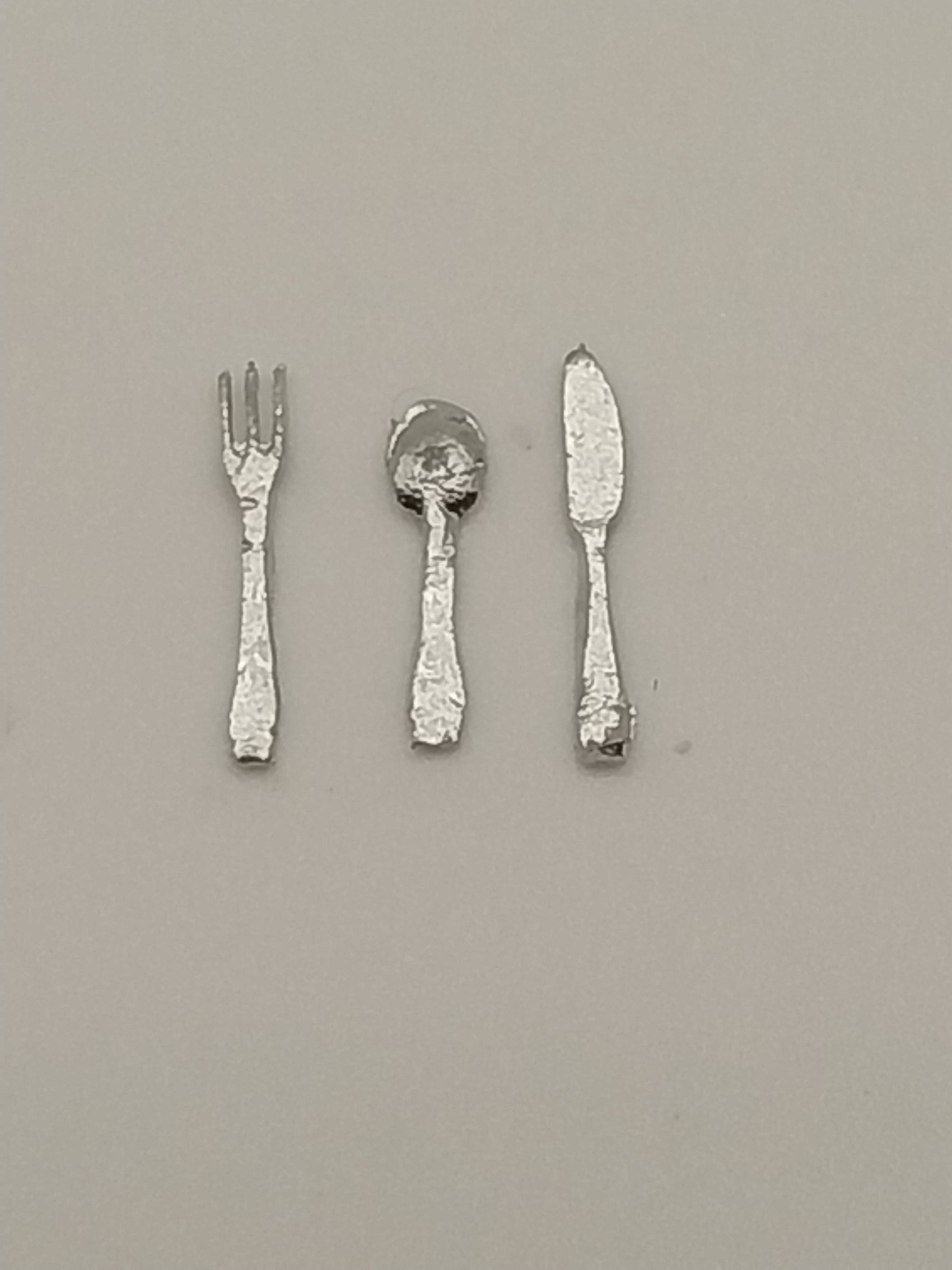 2 Inch Mini Silverware 1/2