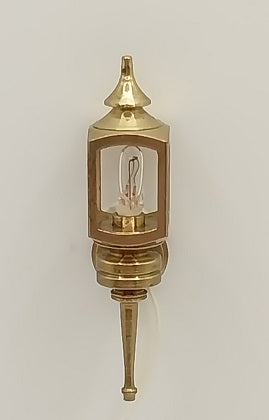 1/2" Scale Brass Coach Lamp, 12 Volt