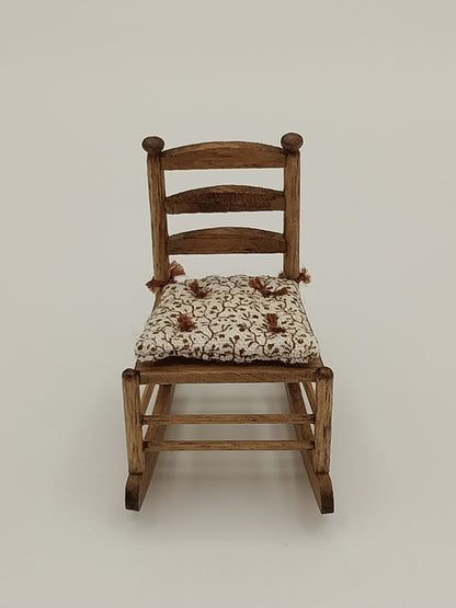 1/2" Scale Rocking Chair with Cushion, WN