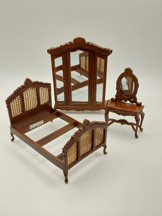 1/2" Scale French Provincial Bedroom Set, NWN, 3pc