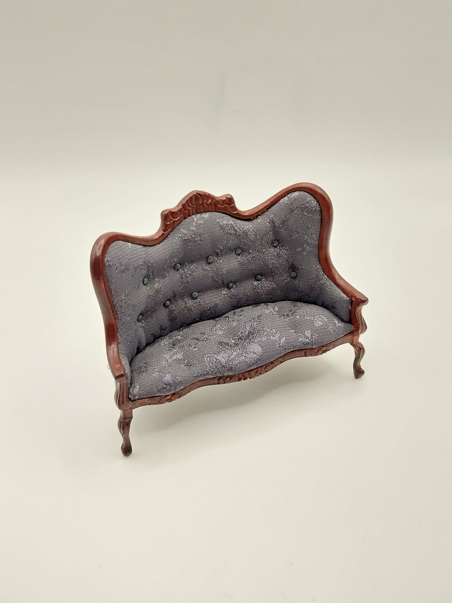 1/2" Scale Victorian Sofa & Chair, MH, Blue