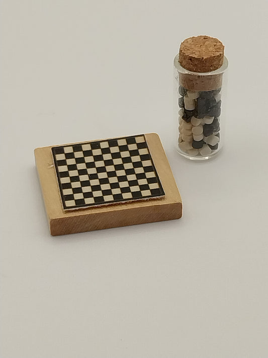 1/2" Scale Checker Board & Checkers