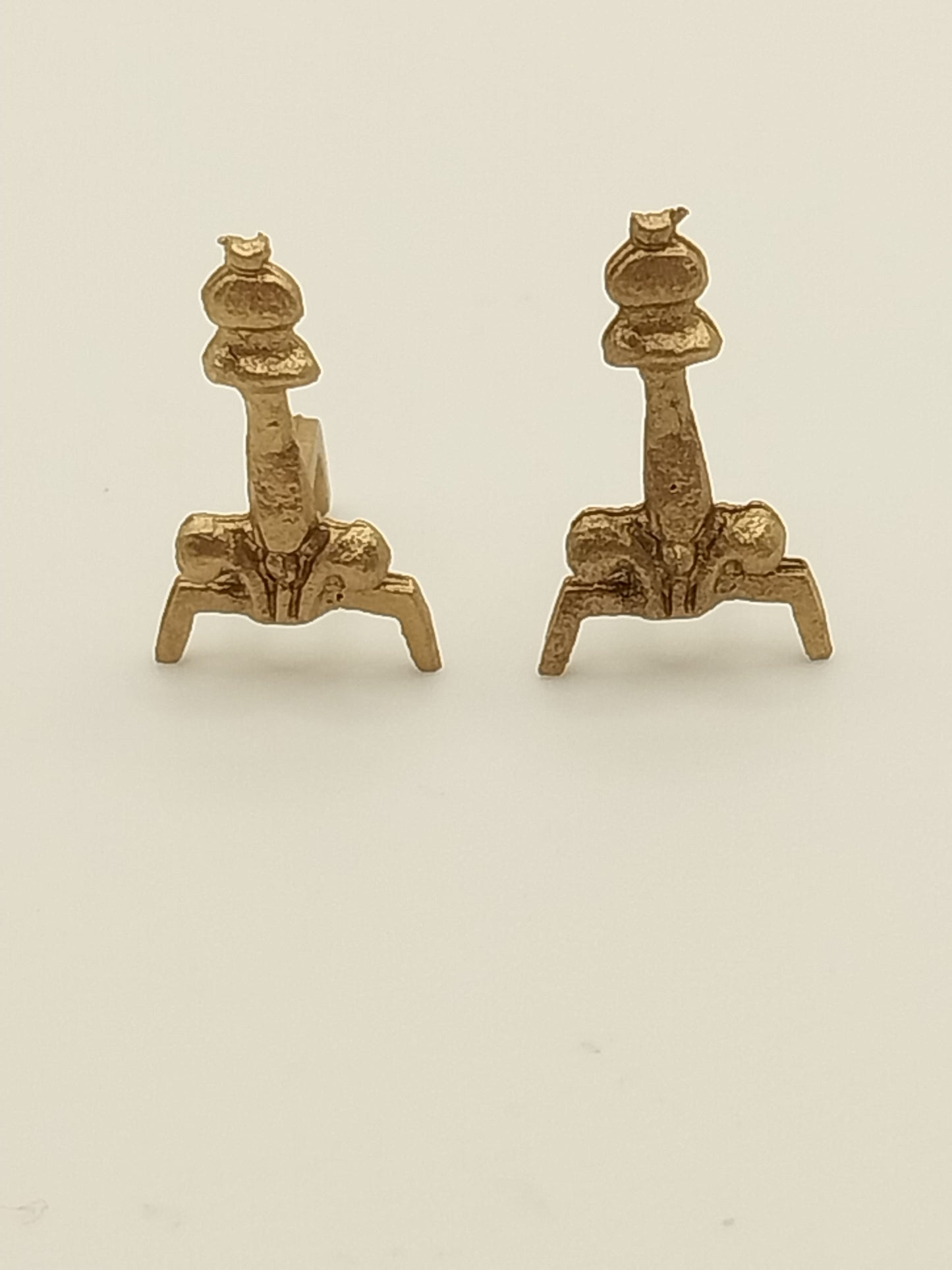 1/2" Scale Andirons, Pair