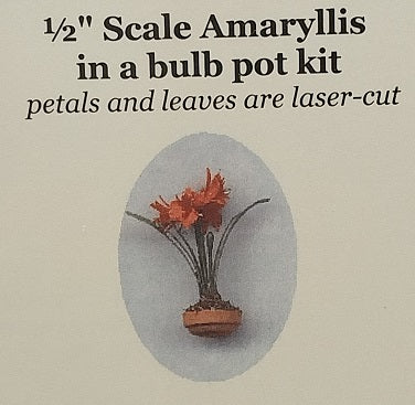 1/2" Scale Amaryllis in Bulb Pot Kit