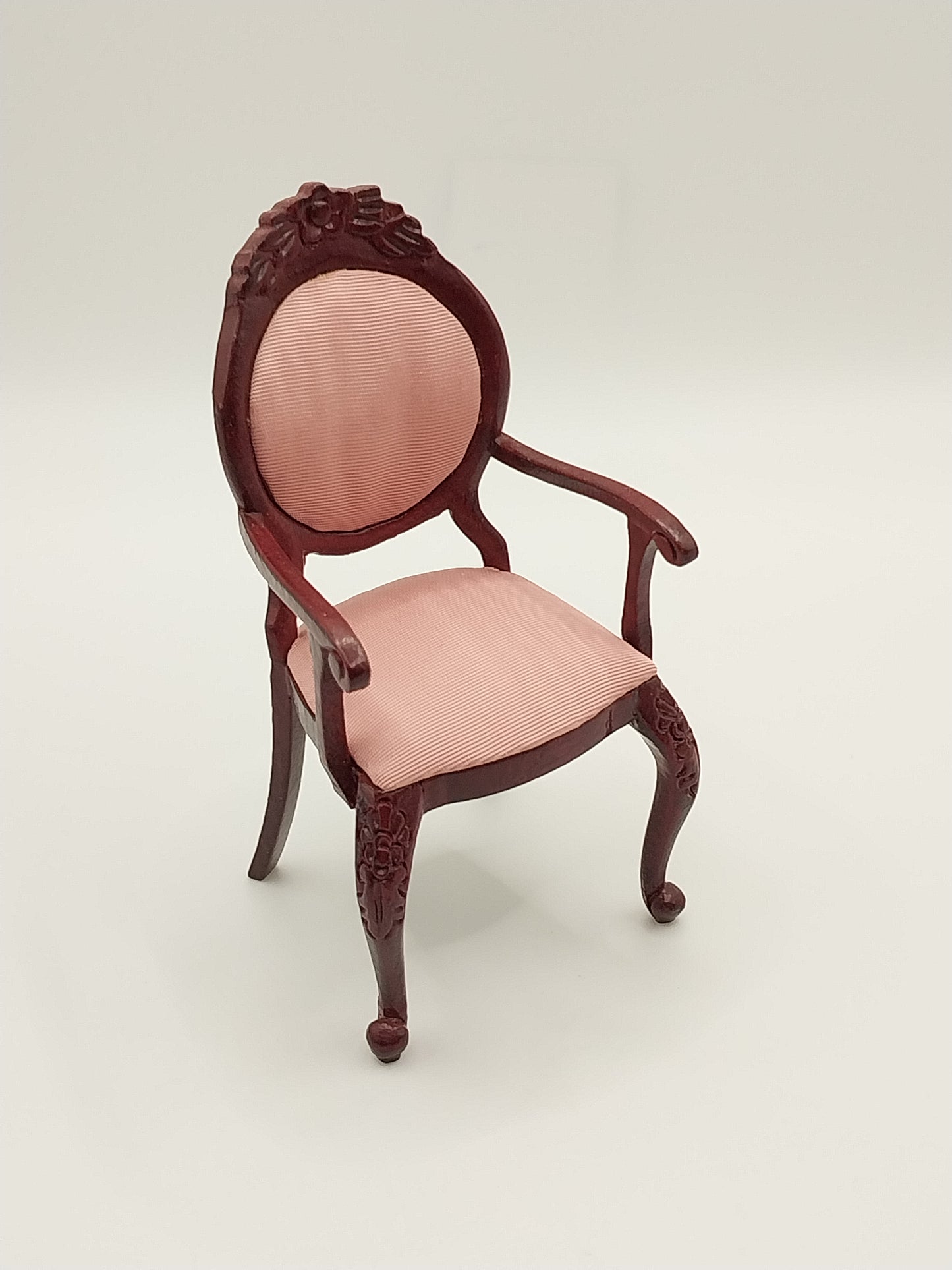 Victorian Arm Chair, Pink Moire