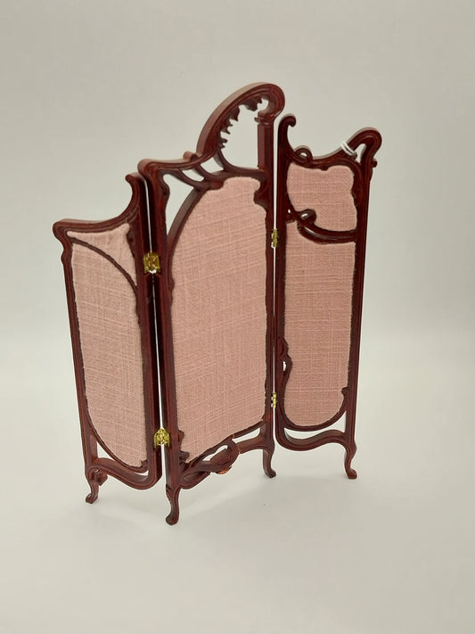 Art Nouveau Screen, Mahogany