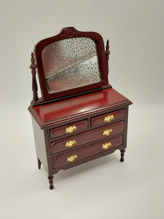 Dresser with Mirror, Mahogany