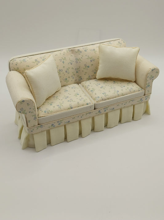 Yellow Shabby Chic Sofa