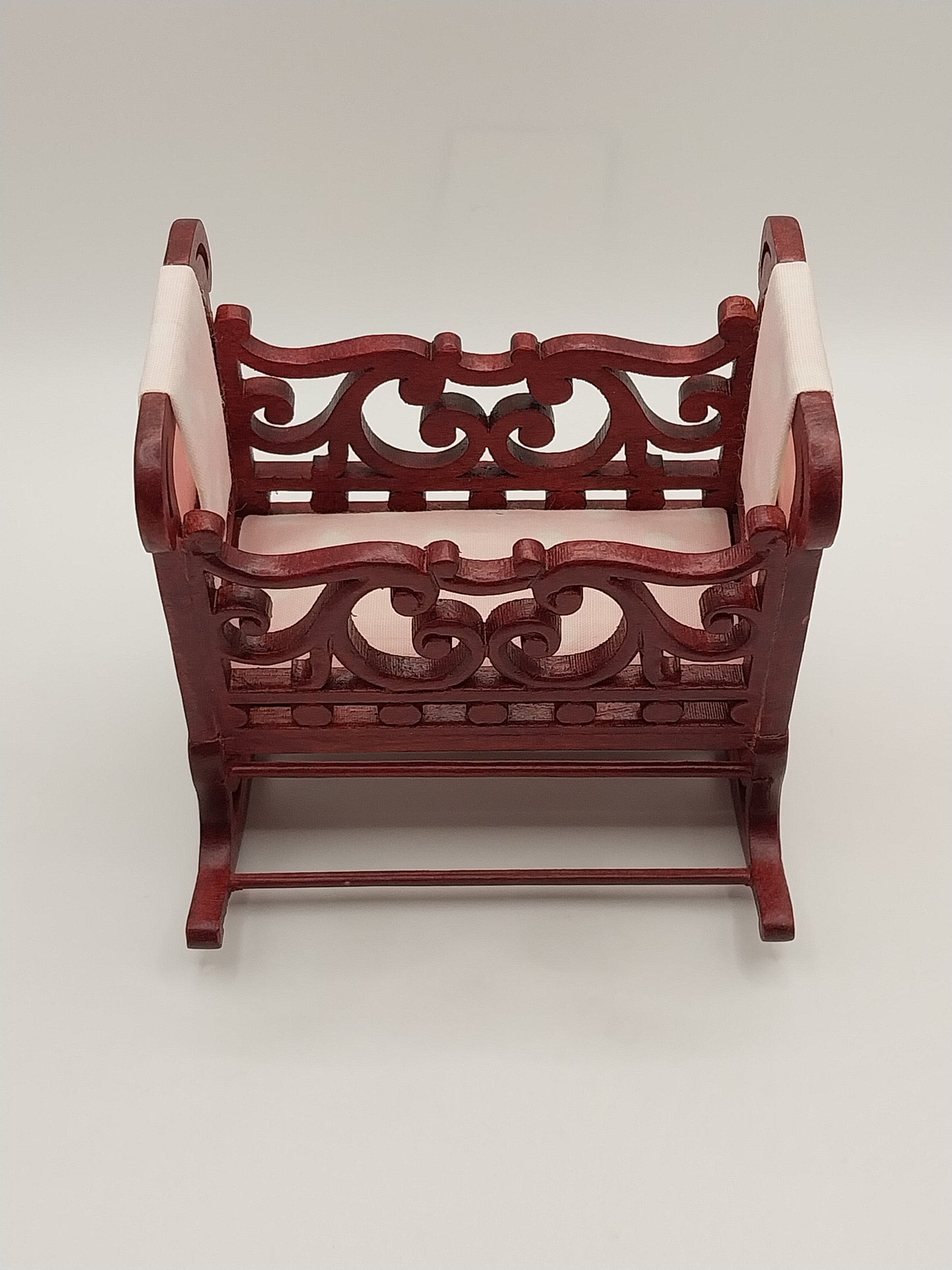 Windsor Cradle, Pink, Mahogany