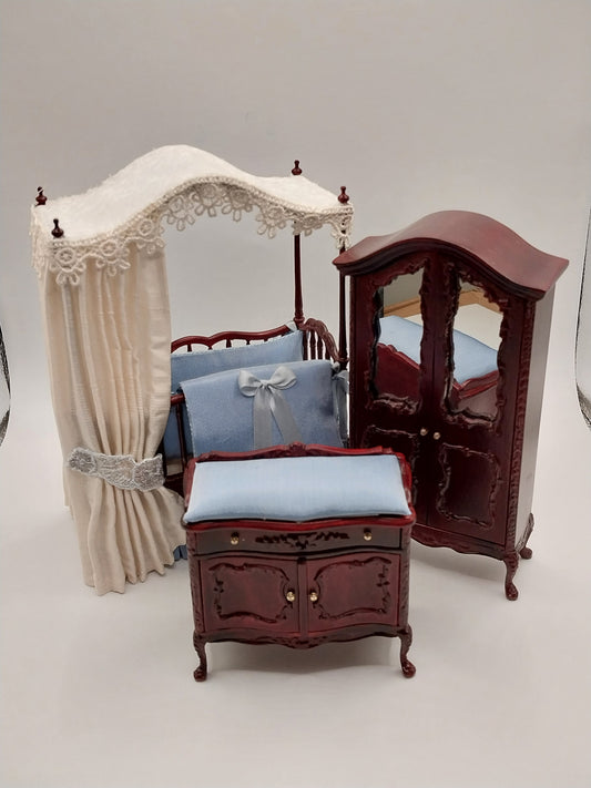 CBB109, Sweet Times Nursery Set, Dressed, Mahogany, 3pc