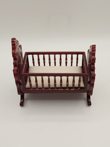 Victorian Cradle, Mahogany & Gold