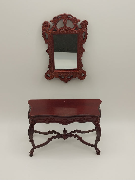 Buckingham Sofa Table & Mirror, Mahogany