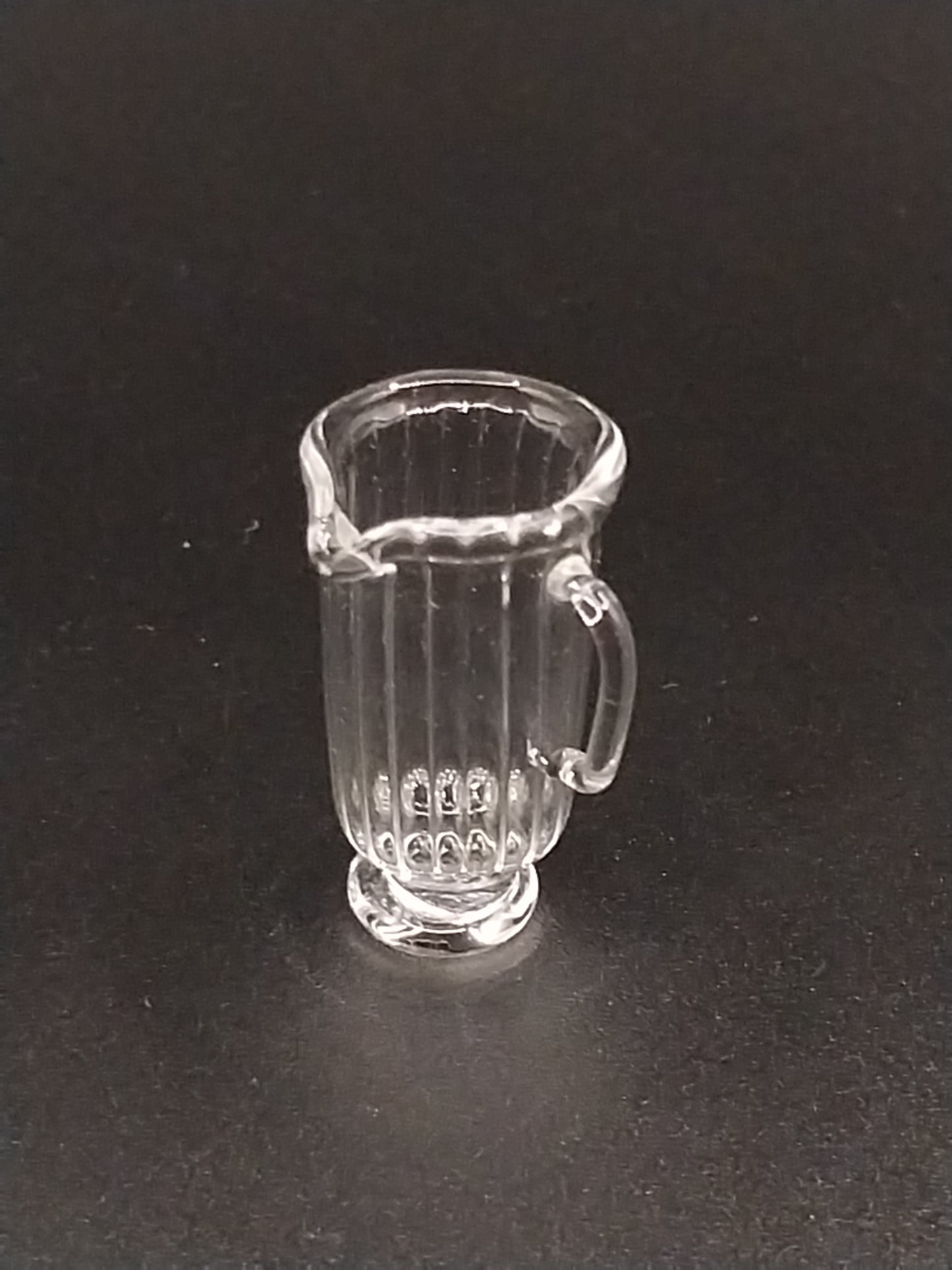 Ribbed Glass Pitcher