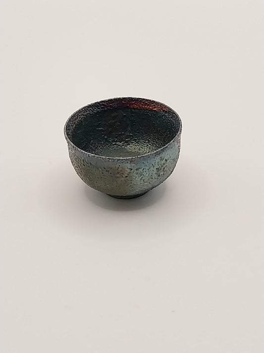 Raku Bowl, Blue