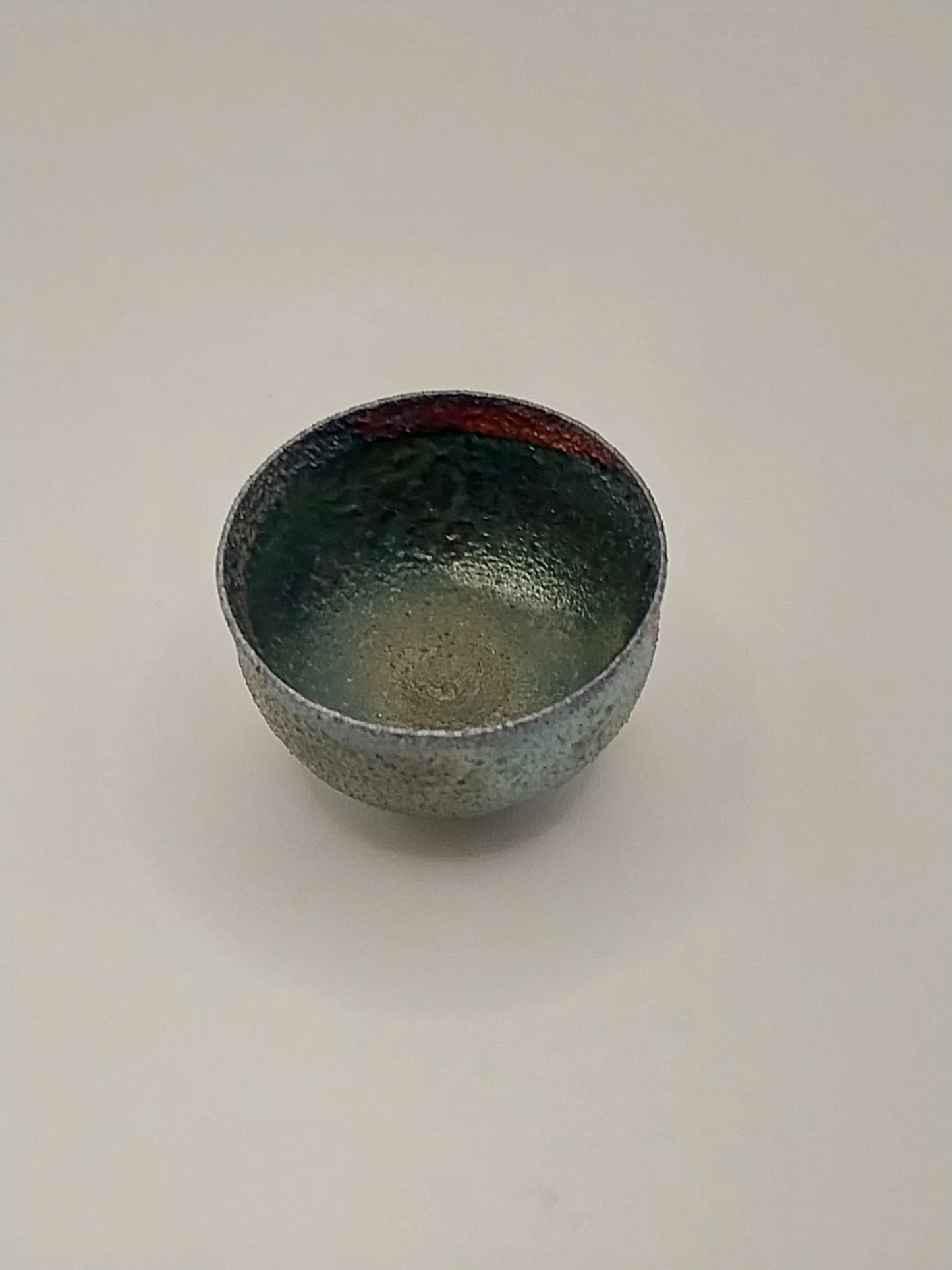 Raku Bowl, Blue