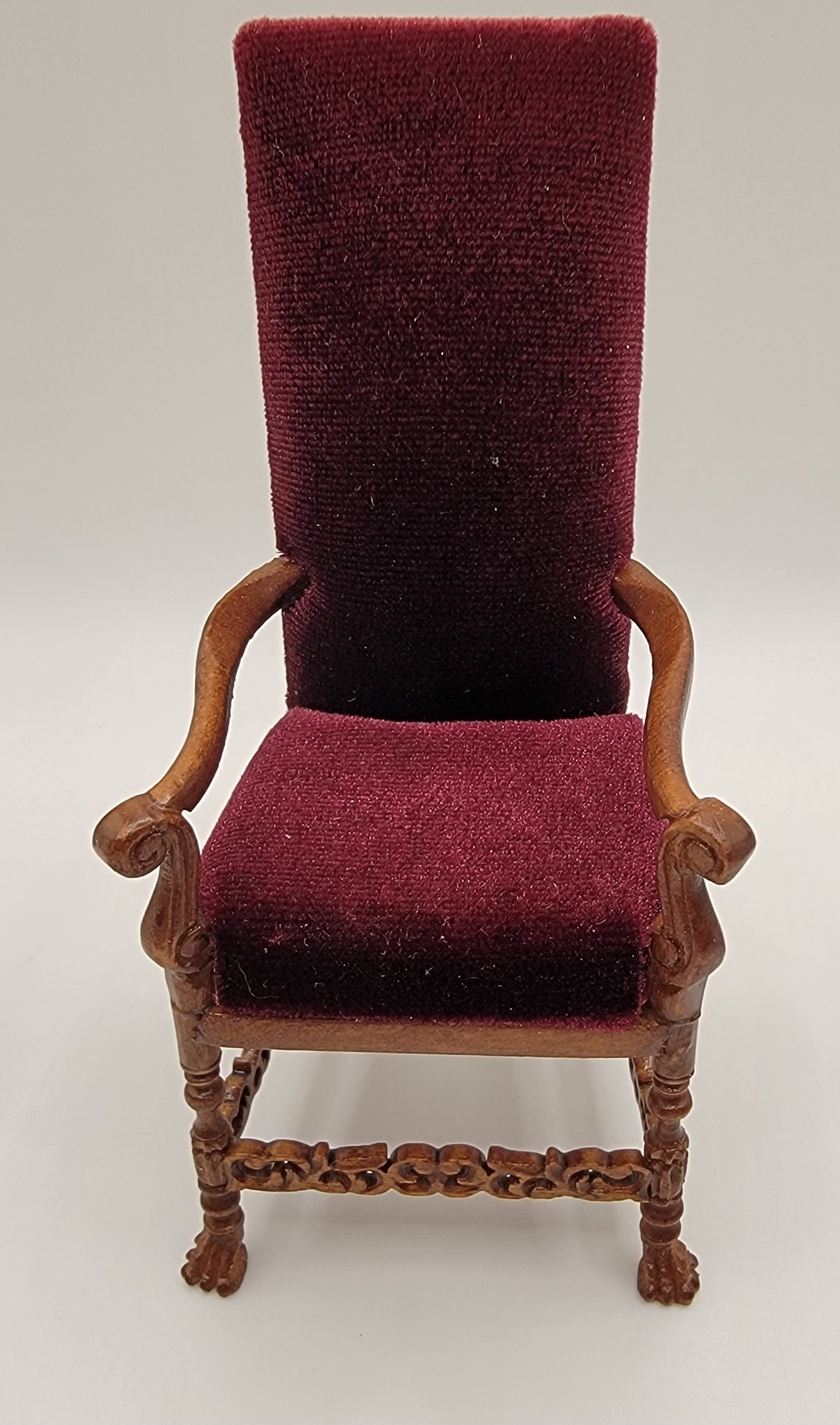 Wexburg Arm Chair Red Velvet