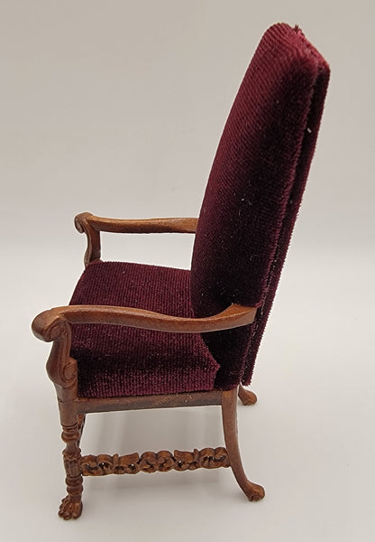 Wexburg Arm Chair Red Velvet